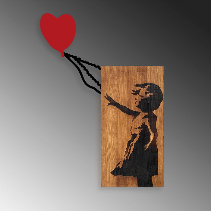 Wallity Banksy - 15 Escultura de pared de madera y metal Wallity Banksy - 15 Escultura de pared de madera y metal